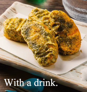 だしまき玉子のいそべ揚げ
